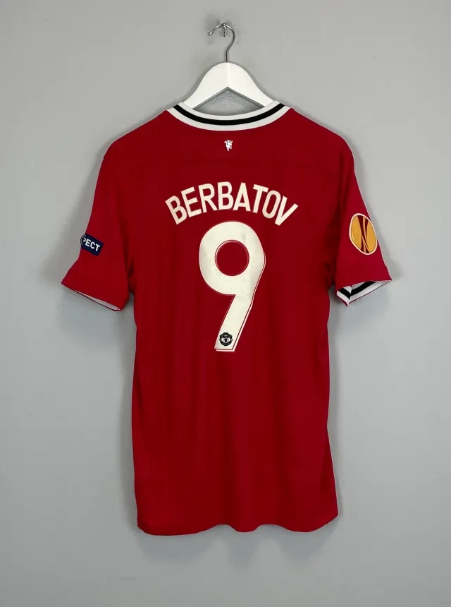 CULT KITS - 2011/12 MANCHESTER UNITED BERBATOV #9 E/L HOME SHIRT (M) ADIDAS