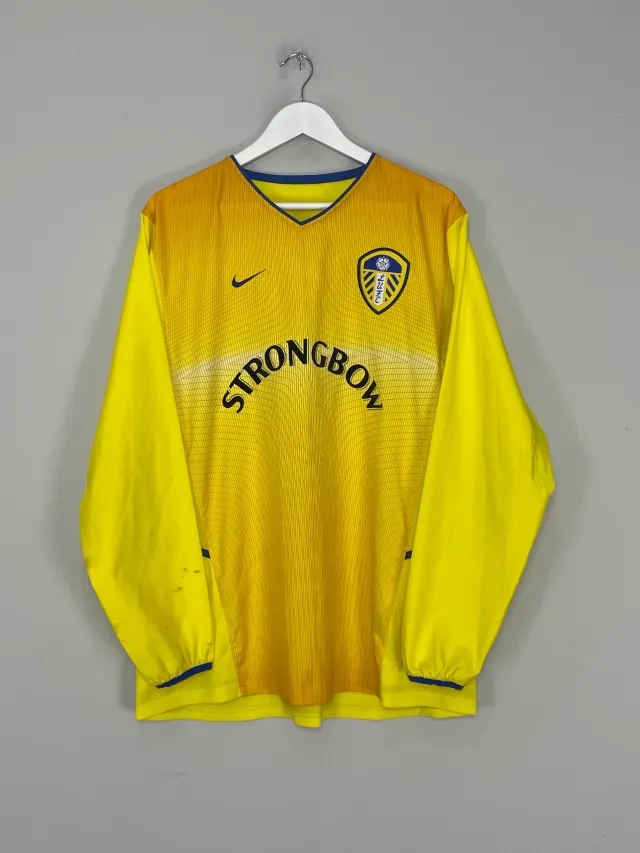 CULT KITS - 2002/03 LEEDS UNITED L/S AWAY SHIRT (L) NIKE