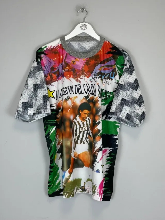 CULT KITS - 1990'S JUVENTUS BAGGIO BOOTLEG TEE (M) OM