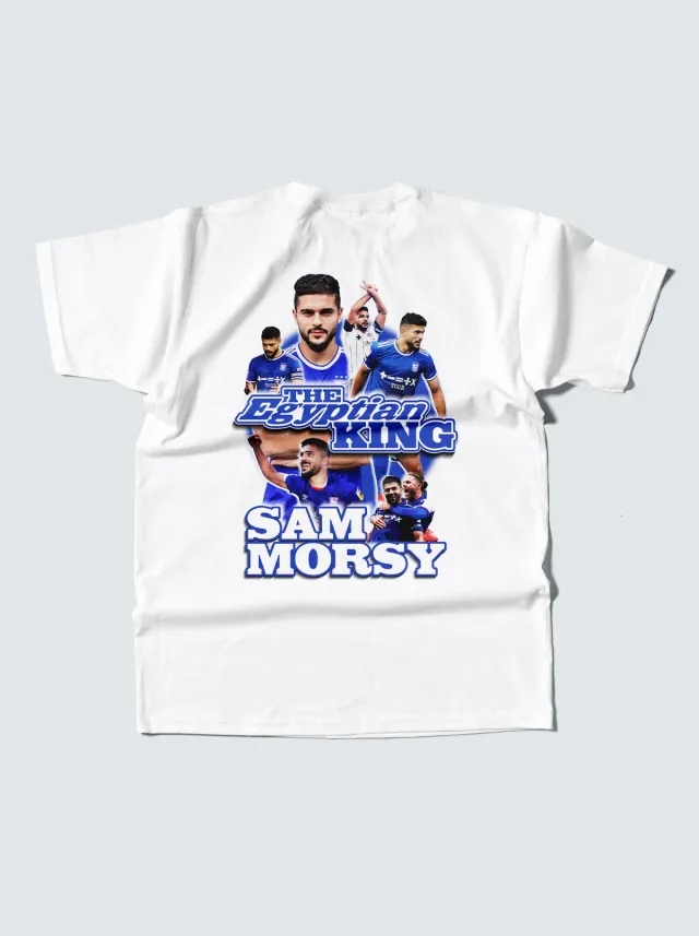 SAM MORSY IPSWICH TOWN BOOTLEG TEE, Small / Ipswich Town / White