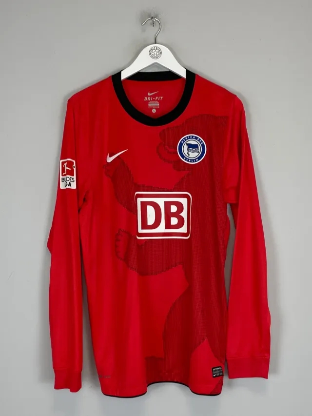 CULT KITS - 2010/11 HERTHA BERLIN NIEMEYER #18 *PLAYER ISSUE* L/S AWAY SHIRT (XL) NIKE