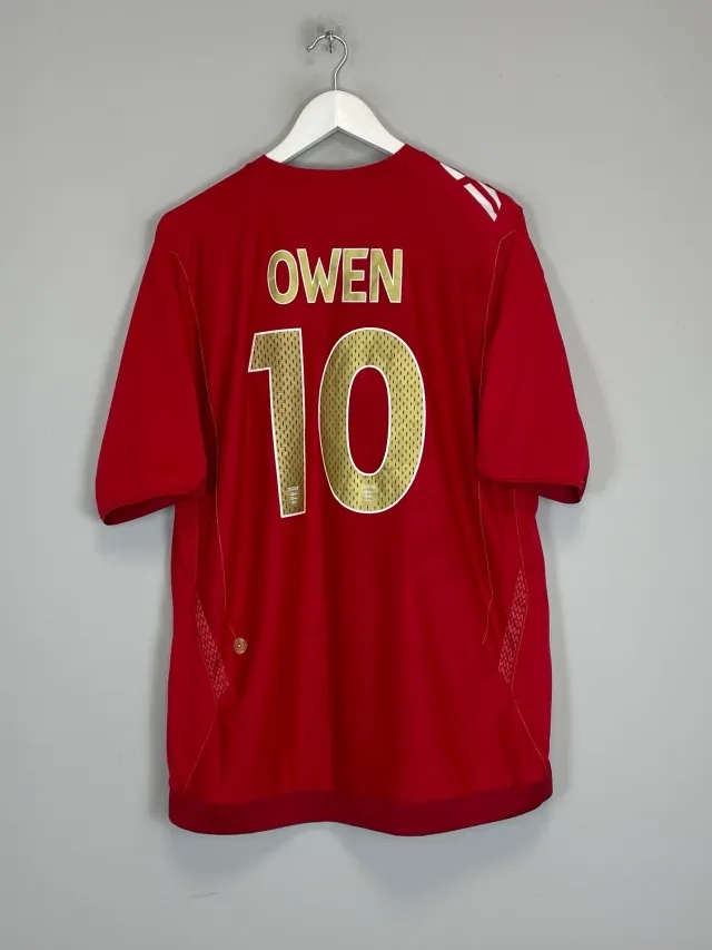 CULT KITS - 2006/08 ENGLAND OWEN #10 AWAY SHIRT (XL) UMBRO