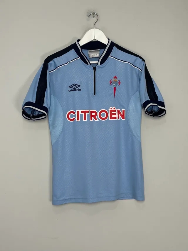 CULT KITS - 1999/01 CELTA VIGO HOME SHIRT (M) UMBRO