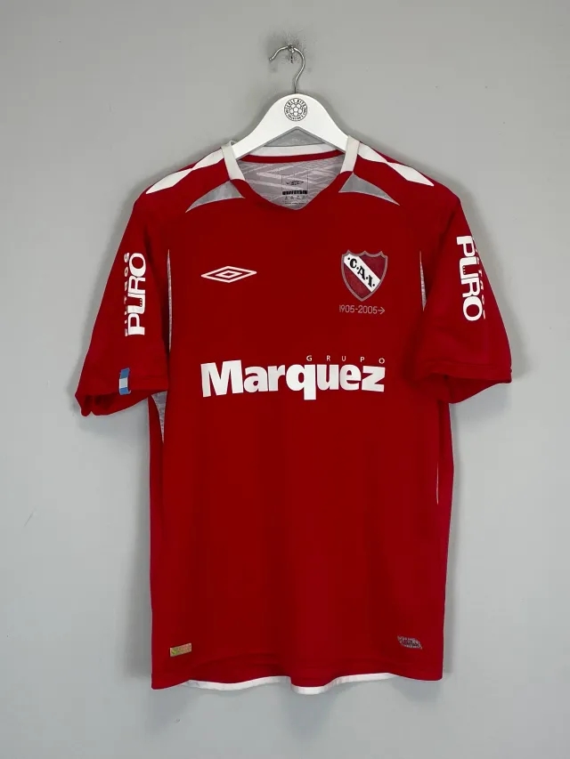 CULT KITS - 2007/08 INDEPENDIENTE CENTENARY  HOME SHIRT (M) UMBRO