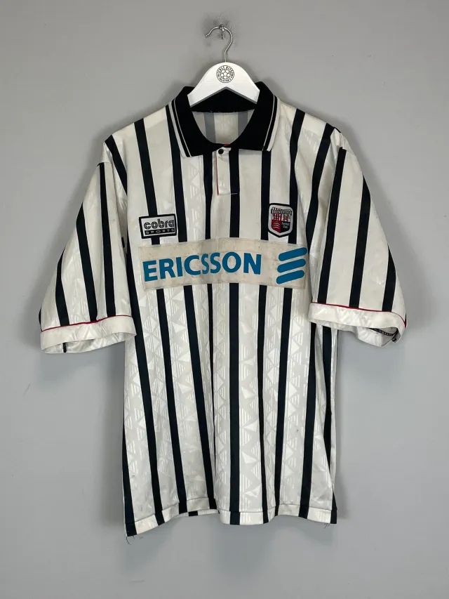 CULT KITS - 1996/98 BRENTFORD #12 *MATCH ISSUE* AWAY SHIRT (L) COBRA SPORTS