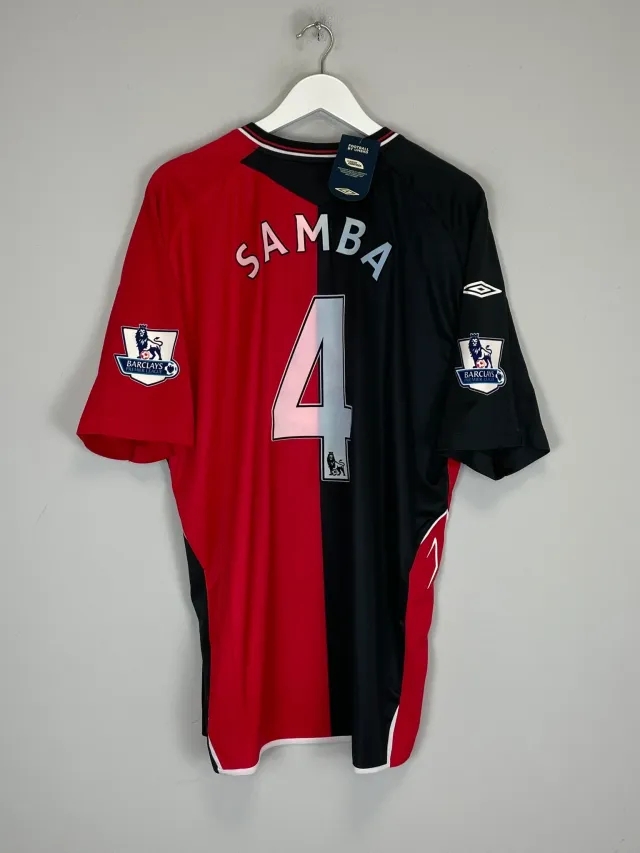 CULT KITS - 2007/08 BLACKBURN ROVERS SAMBA #4 *BNWT* AWAY SHIRT (XXL) UMBRO