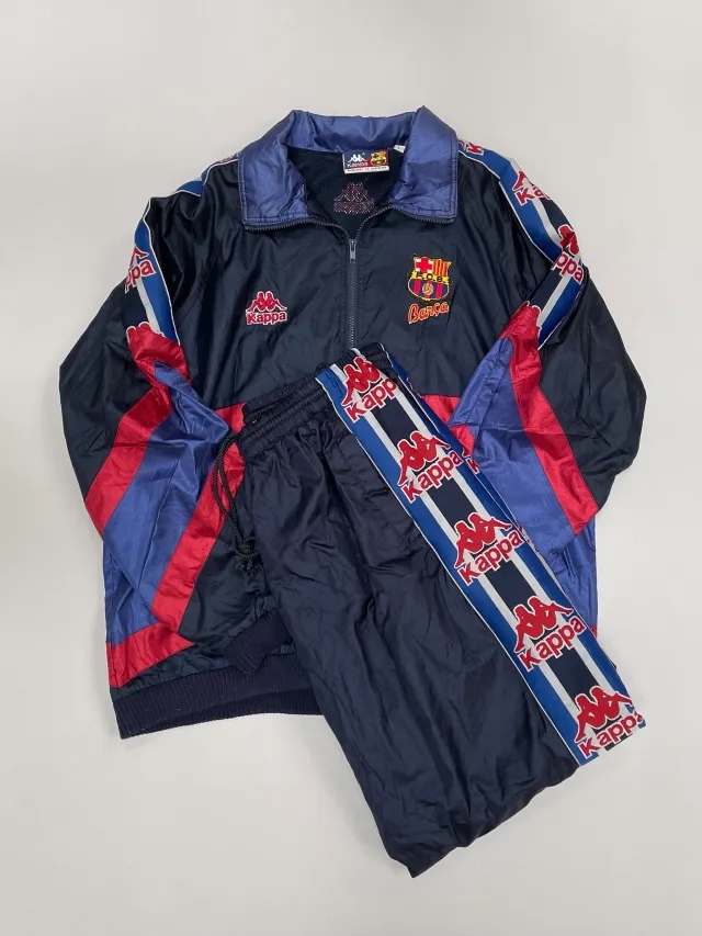 CULT KITS - 1992/95 BARCELONA FULL TRACKSUIT (L) KAPPA