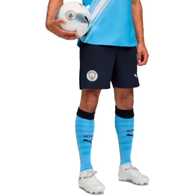 PUMA Manchester City 25/26 Shorts Men, White/Light Blue, size 3XL