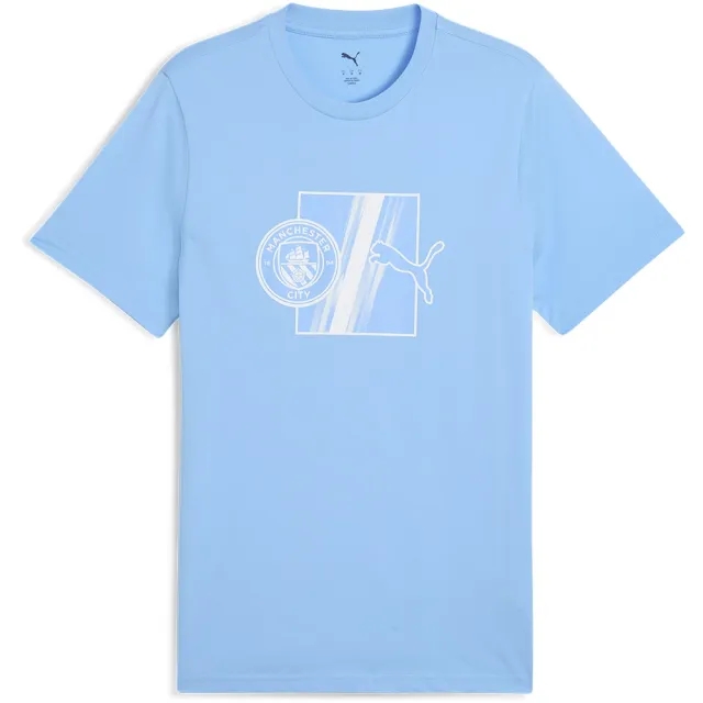 PUMA Manchester City Ftblculture T-Shirt Men, Light Blue/White, size 3XL