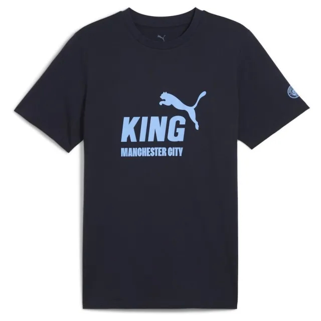 PUMA Manchester City King Logo T-Shirt Men, Dark Blue, size 3XL