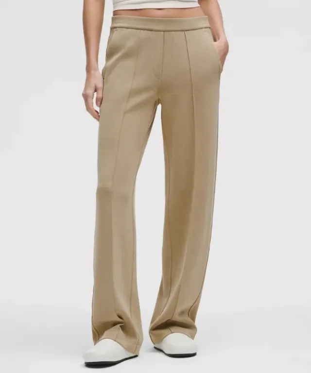 lululemon – Women's Softstreme Pintuck Mid-Rise Pants Regular – Color Brown – Size L