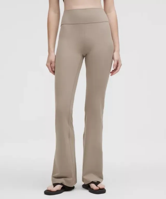 lululemon – Women's Groove Nulu High-Rise Flared Pants Regular – Color Grey/Khaki – Size 0