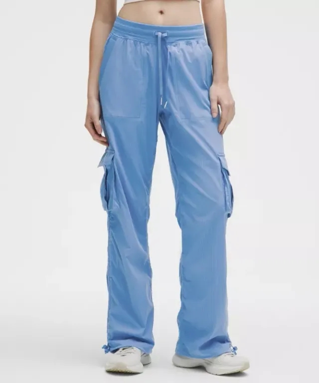 lululemon – Women's Dance Studio Relaxed-Fit Mid-Rise Cargo Pants – Color Blue – Size L