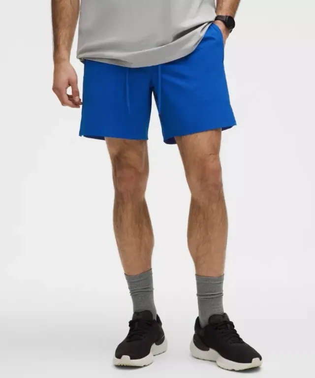 lululemon – Men's License to Train Linerless Shorts – 7" – Color Blue – Size L