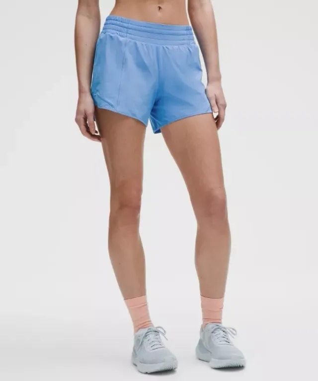 lululemon – Women's Hotty Hot High-Rise Lined Shorts – 4" – Color Blue – Size 0