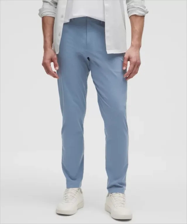 lululemon – Men's ABC Slim-Fit Trousers 32L – Color Blue – Size 28