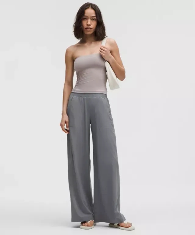 lululemon – Women's Swift Mid-Rise Wide-Leg Pants – Color Grey – Size 0