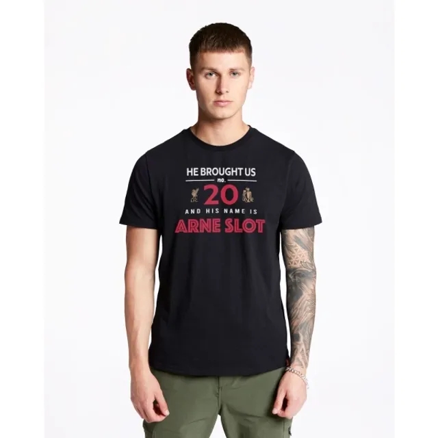 LFC Adults Arne Slot Graphic Tee Black