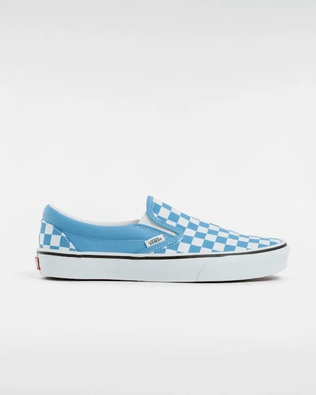 Vans - Classic Slip-On Checkerboard Shoes, Man, Blue