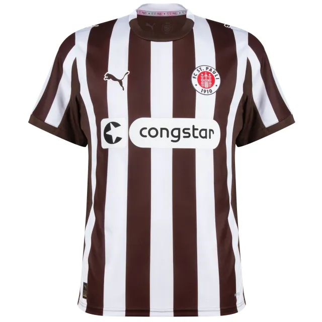 PUMA FC St. Pauli 25/26 Home Jersey Youth, Espresso Brown/White, size 1-2 Youth
