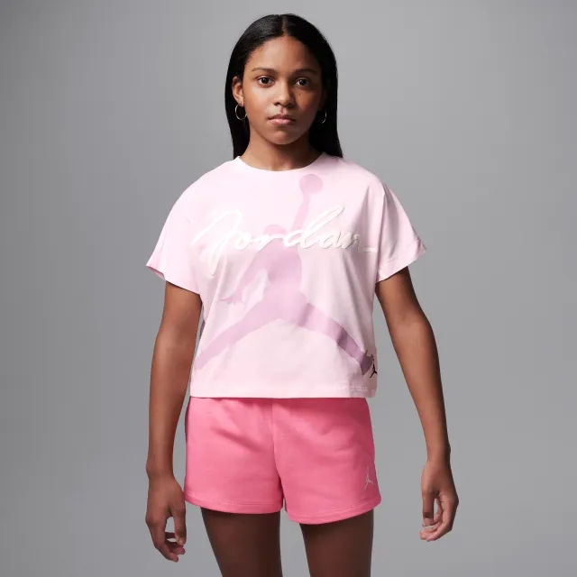 Nike Jordan Older Kids' 'Hidden In Plain Sight' Short-Sleeve Top - Pink
