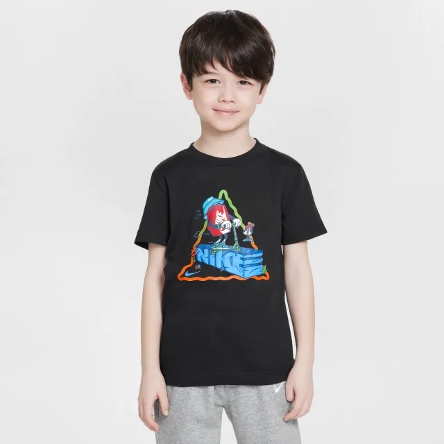 Nike Younger Kids' Boxy Scooter T-Shirt - Black