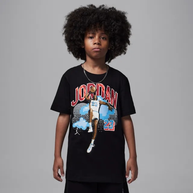 Nike Jordan Customised Air Older Kids' Digi T-Shirt - Black