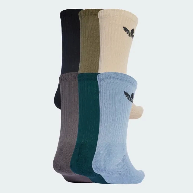 adidas Trefoil Cushion Crew Socks 6 Pairs