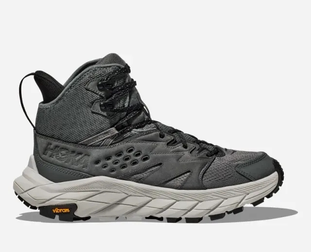 Hoka Men's Anacapa Breeze Mid Hiking Shoes In Castlerock/Harbor Mist