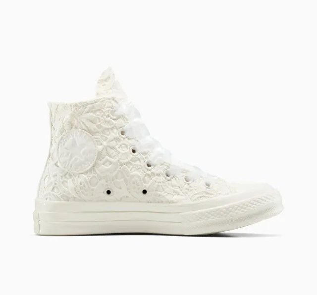 Converse Chuck 70 Crocheted Satin - White, Black