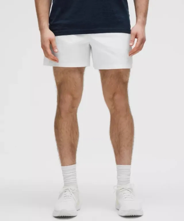 lululemon – Men's Pace Breaker Linerless Shorts – 5" – Color White – Size L