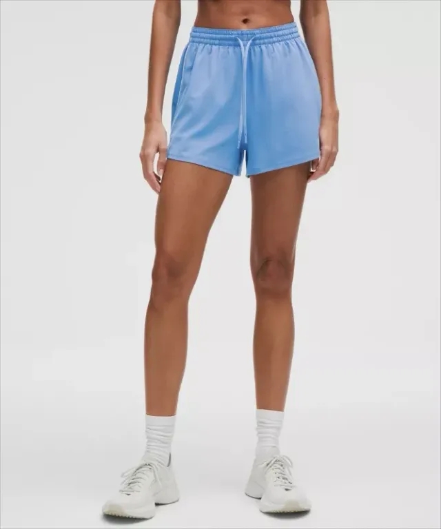 lululemon – Women's Court Rival High-Rise Shorts – 3" – Color White/Blue – Size 0