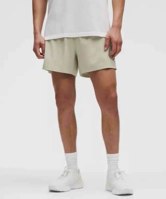 lululemon – Men's Pace Breaker Lined Shorts – 5" – Color Green/Pastel – Size L