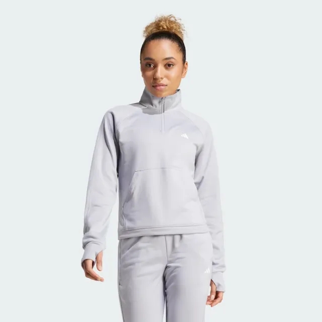 adidas Aeroready Game &amp; Go Quarter-Zip Fleece Top