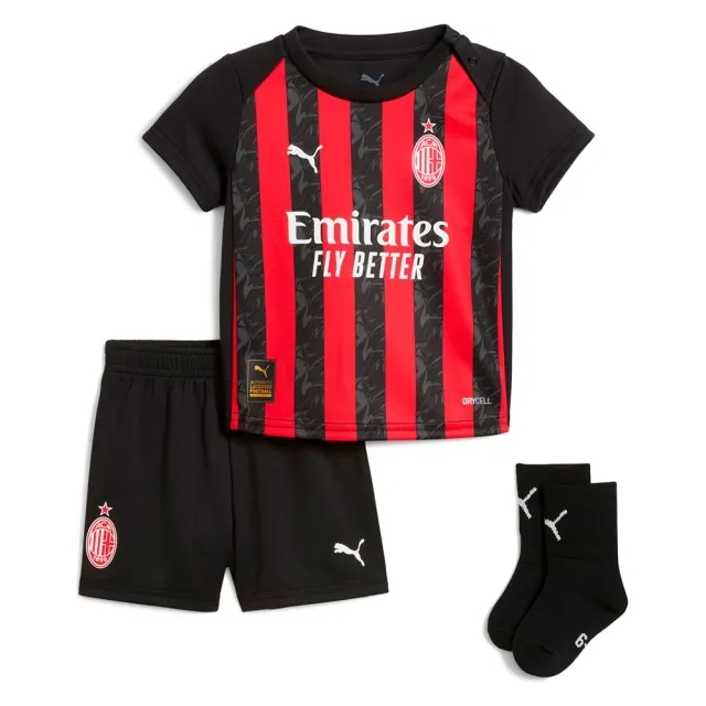 PUMA AC Milan 25/26 Home Babykit Toddler, For All Time Red/Black, size 1-2 Youth