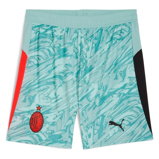 PUMA AC Milan 25/26 Goalkeeper Shorts Men, Modern Mint/For All Time Red, size 3XL