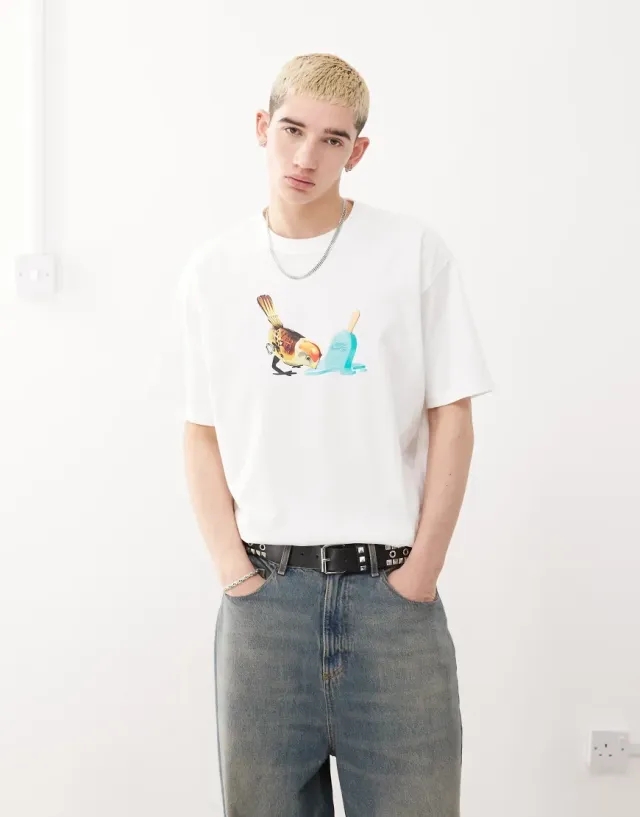 Nike Sb Graphic T-Shirt In White