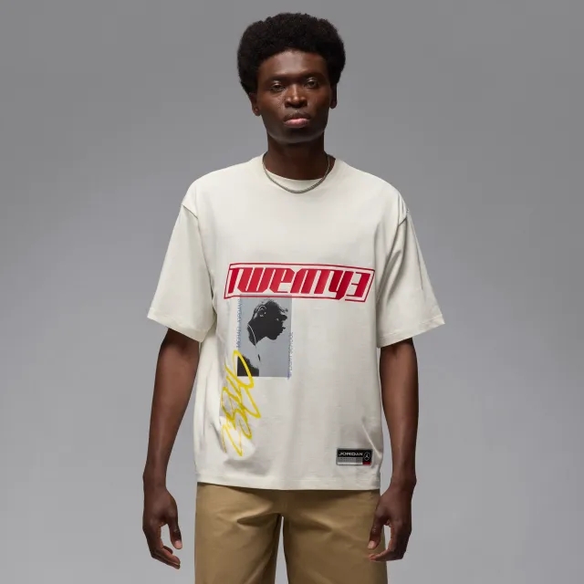Nike Jordan Flight Essentials Men's Oversized T-Shirt - White - Cotton
