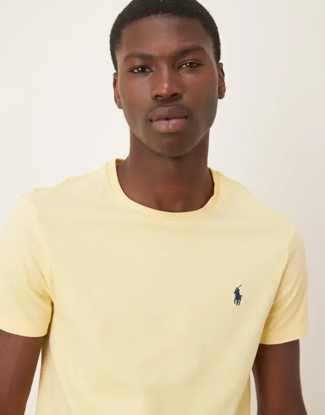 Polo Ralph Lauren  T-SHIRT AJUSTE EN COTON  men's T shirt in Yellow