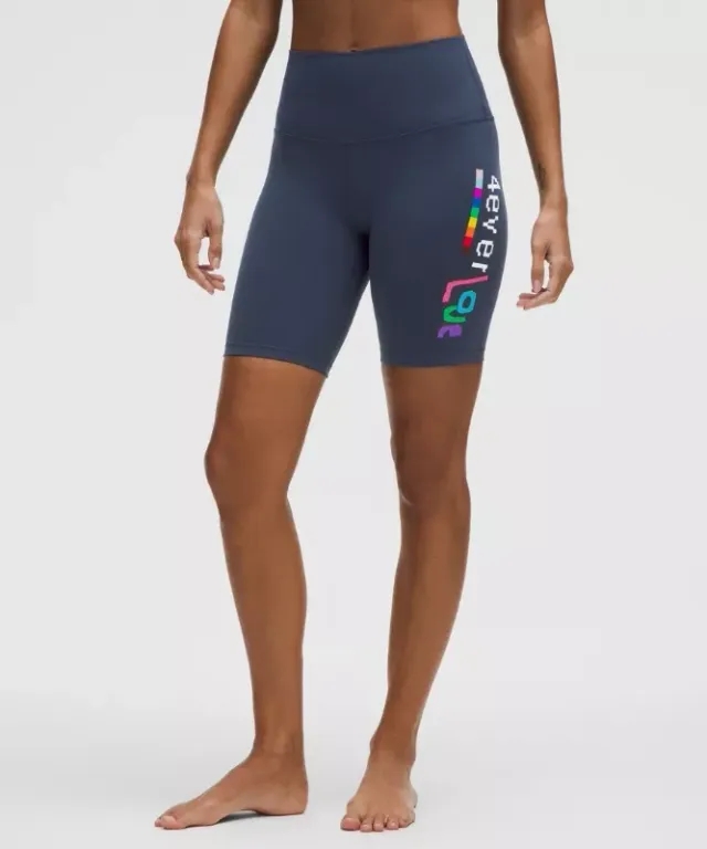 lululemon – Women's Align High-Rise Shorts Pride – 8" – Color Blue – Size 0