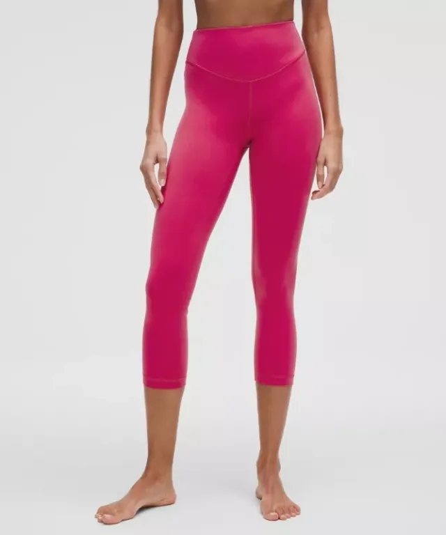 lululemon – Women's Wunder Under High-Rise Crop Leggings – 23" – Color Pink – Size 0