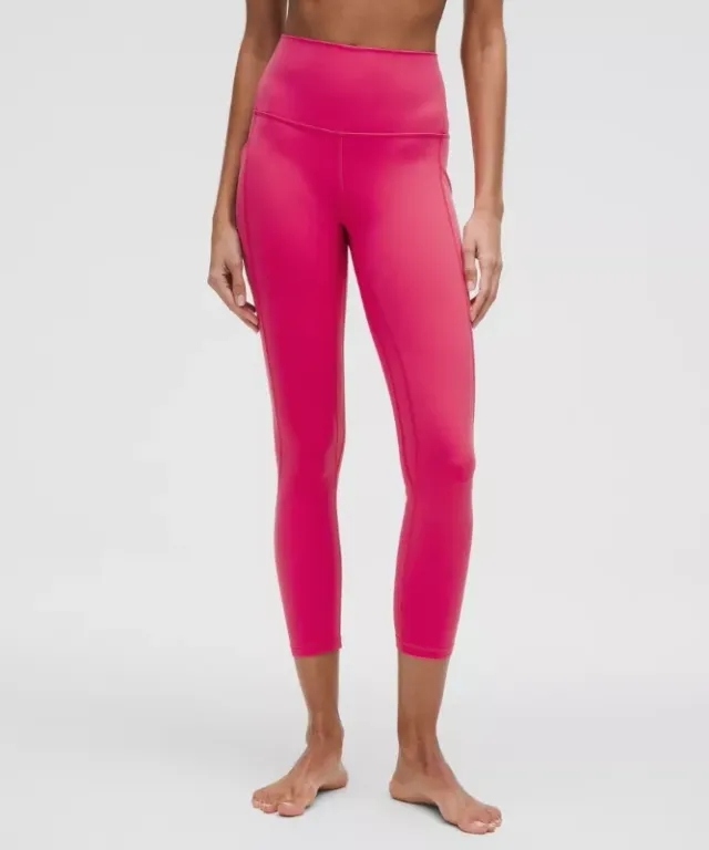 lululemon – Women's Align High-Rise Crop Leggings with Pockets – 23" – Color Pink – Size 0