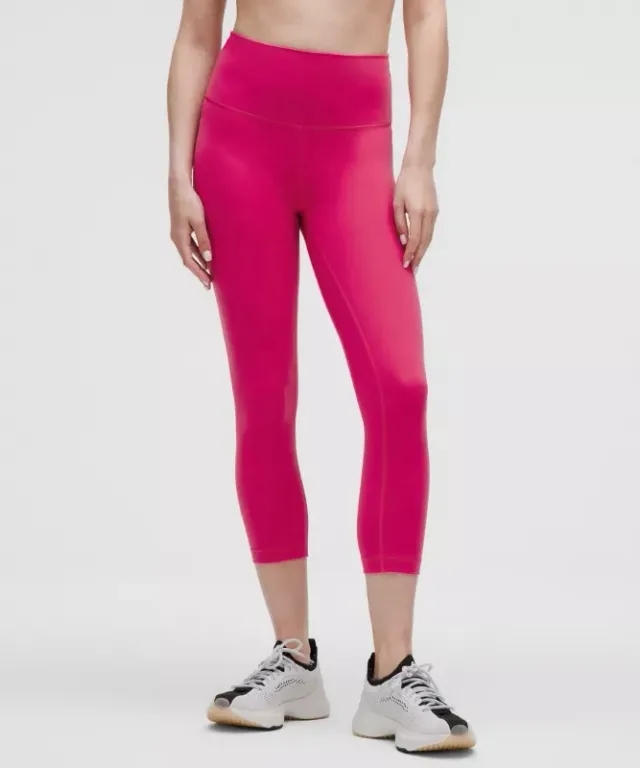 lululemon – Women's Wunder Train High-Rise Crop Leggings – 21" – Color Pink – Size 0