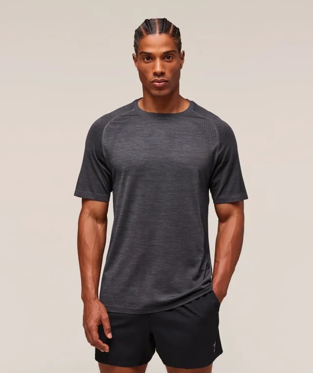  Versatile Seamless T-Shirt - Dark Grey/Black