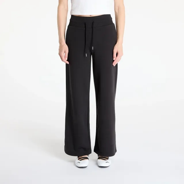 PUMA Wardrobe Essentials Relaxed Wide Leg Sweatpants Women, Black