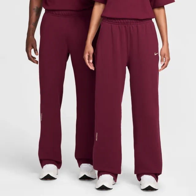 Nike NOCTA NOCTA Fleece CS Open-Hem Tracksuit Bottoms - Red - Fleece