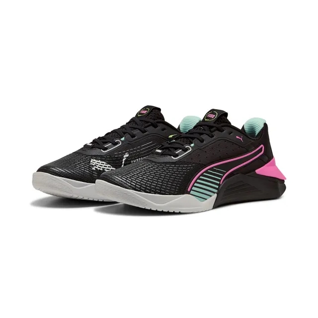 PUMA Fuse 4.0 Sneakers Women, Black/Pink Pixel/Mint Melt, size 3