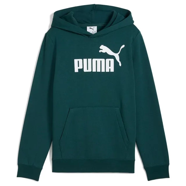 PUMA Ess No. 1 Logo Fleece Hoodie Youth, Green Terrain, size 11-12 Youth