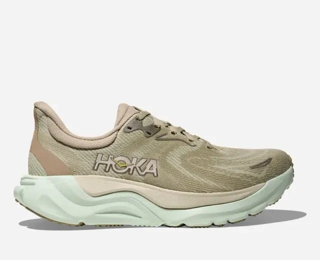Hoka Women's Arahi 8 Road Running Shoes In Oyster Mushroom/Truffle Salt