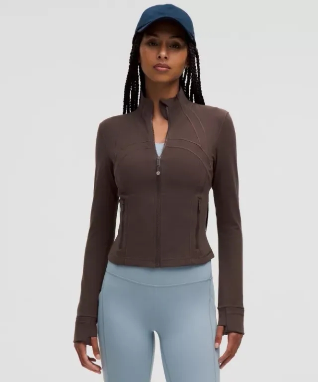 lululemon – Women's Define Cropped Jacket Nulu – Color Brown – Size 14